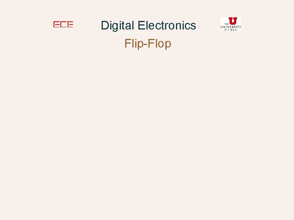 Digital Electronics Flip-Flop 