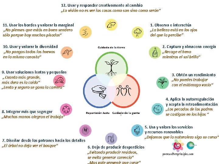 12. Usar y responder creativamente al cambio „La visión no es ver las cosas