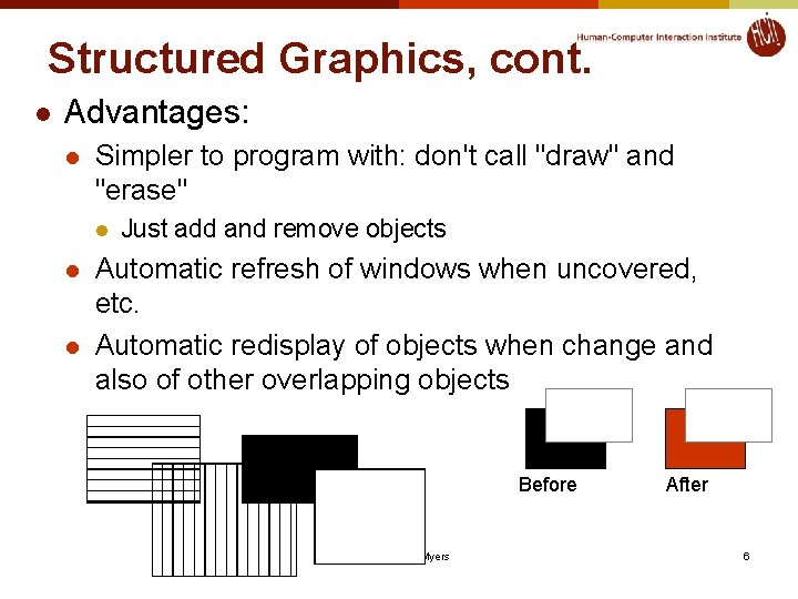 Lecture 4 Other Output Models Structured Graphics ObjectOriented
