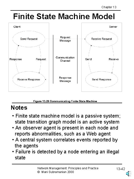 Chapter 13 Finite State Machine Model Notes • Finite state machine model is a