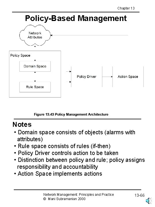 Chapter 13 Policy-Based Management Notes • Domain space consists of objects (alarms with attributes)