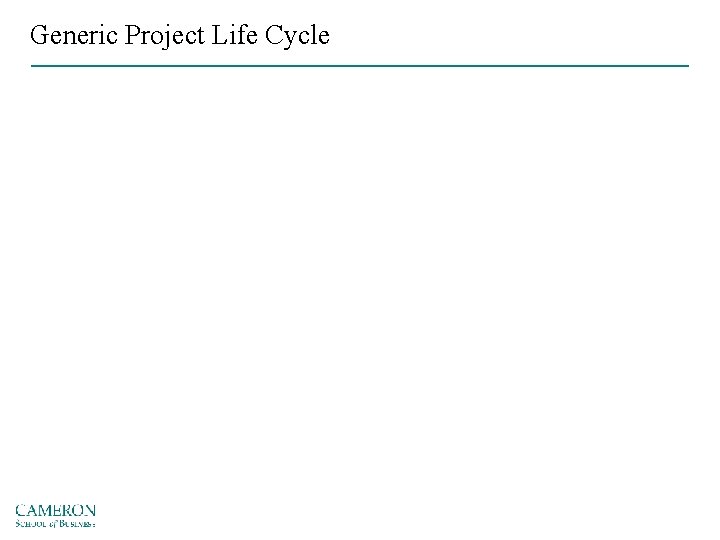 Generic Project Life Cycle 