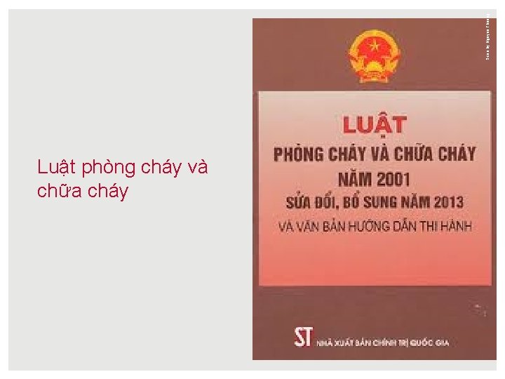 Scan by Nguyen Thuong Luật phòng cháy và chữa cháy 
