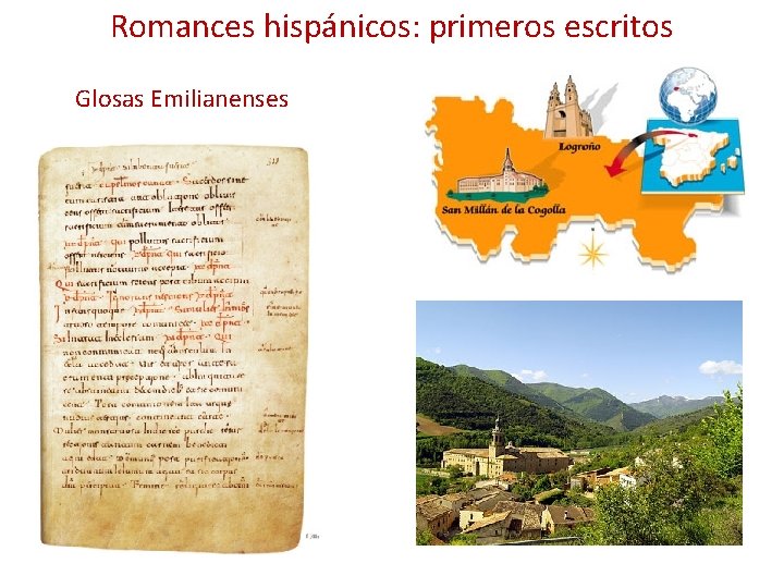 Romances hispánicos: primeros escritos Glosas Emilianenses 