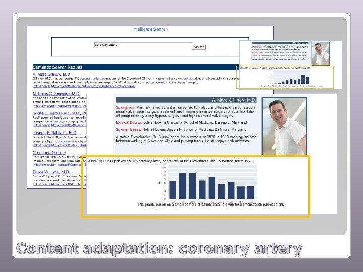 Content adaptation: coronary artery 