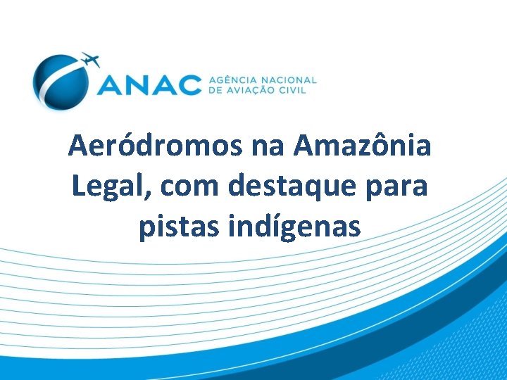 Aeródromos na Amazônia Legal, com destaque para pistas indígenas 