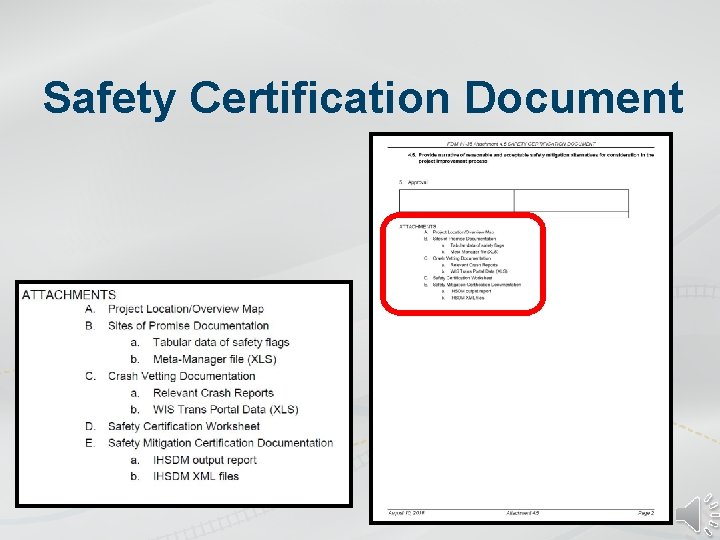 Safety Certification Document 