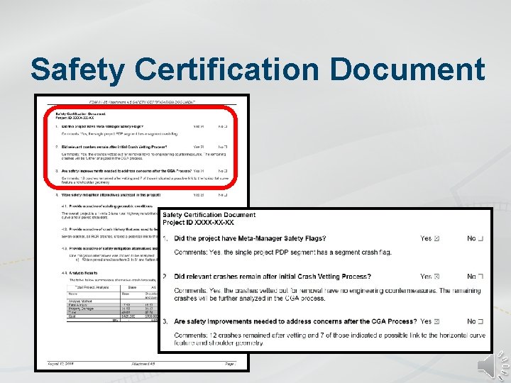 Safety Certification Document 