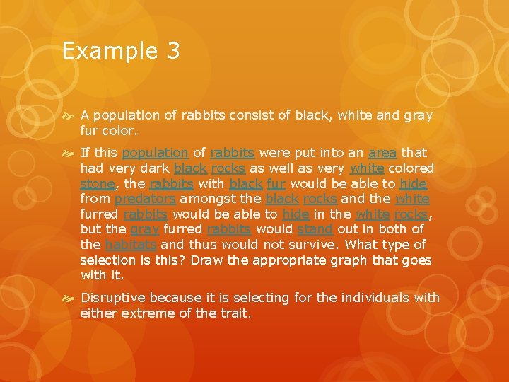 Natural Selection Example In Rabbits Types of Natural selection Wednesday 12214 Grab a