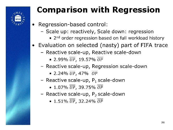 Comparison with Regression • 21 