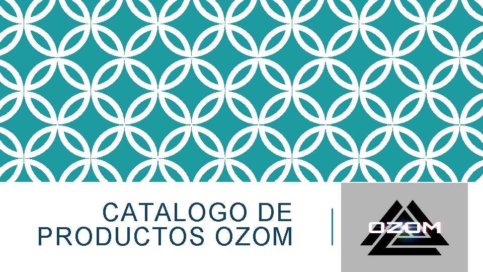 CATALOGO DE PRODUCTOS OZOM CATALOGO DE PRODUCTOS OZOM