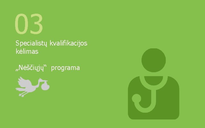 03 Specialistų kvalifikacijos kėlimas „Nėščiųjų“ programa 10 