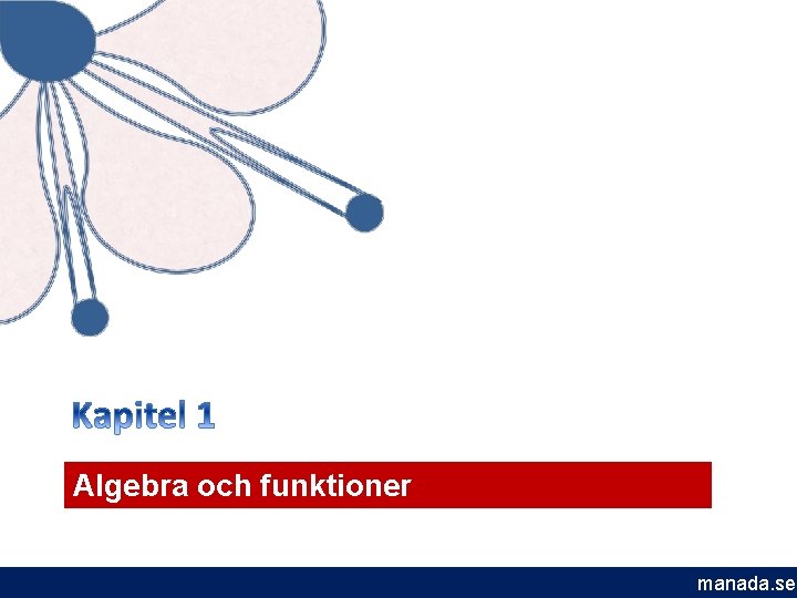 Algebra och funktioner manada. se 