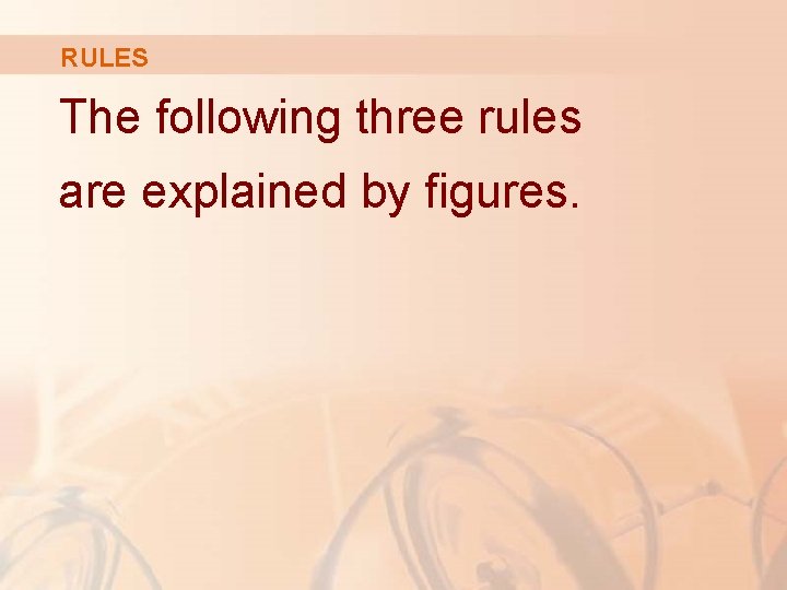 RULES The following three rules are explained by figures. 