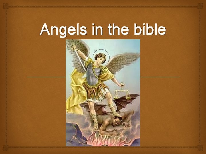Angels in the bible 