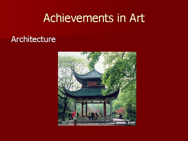 Achievements in Art Architecture 