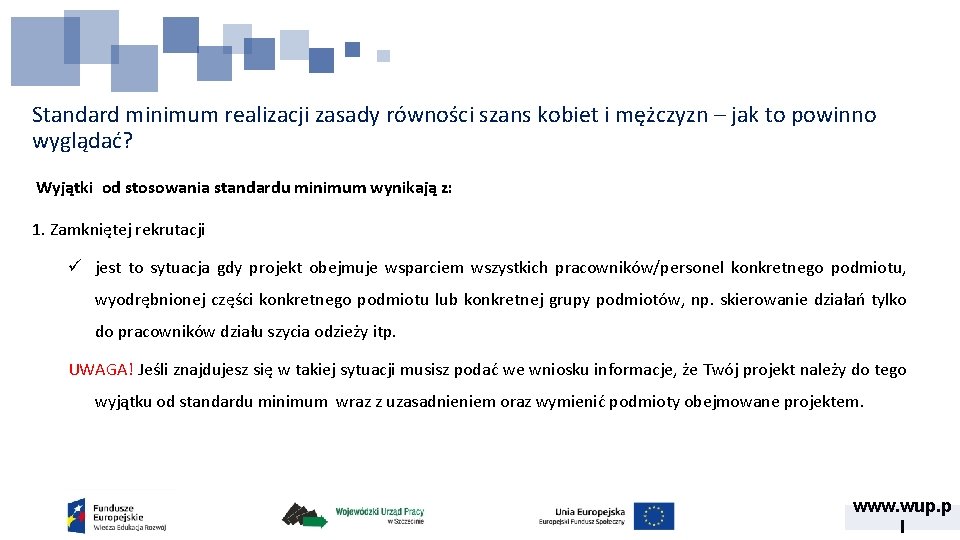 Standard minimum realizacji zasady równości szans kobiet i mężczyzn – jak to powinno wyglądać? Standard minimum realizacji zasady równości szans kobiet i mężczyzn – jak to powinno wyglądać?