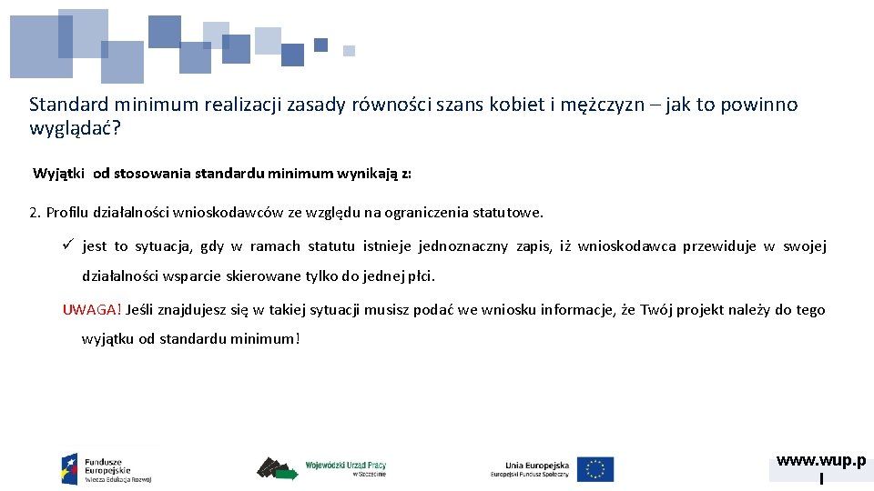 Standard minimum realizacji zasady równości szans kobiet i mężczyzn – jak to powinno wyglądać?