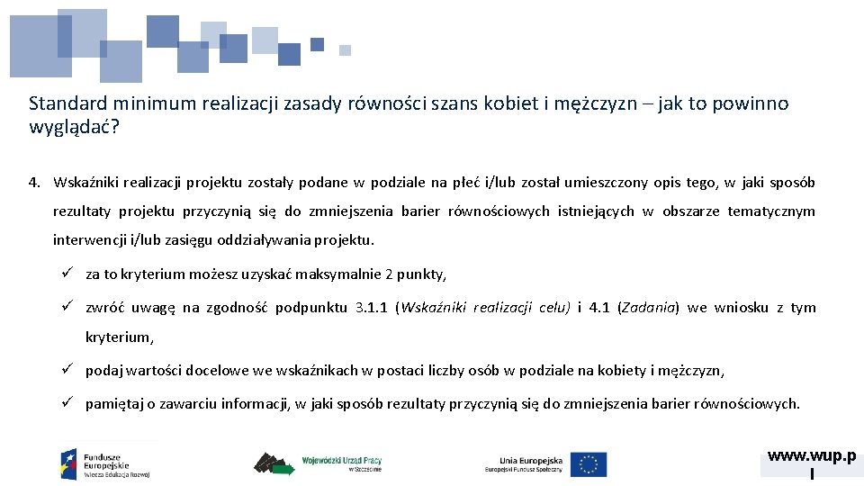 Standard minimum realizacji zasady równości szans kobiet i mężczyzn – jak to powinno wyglądać? Standard minimum realizacji zasady równości szans kobiet i mężczyzn – jak to powinno wyglądać?
