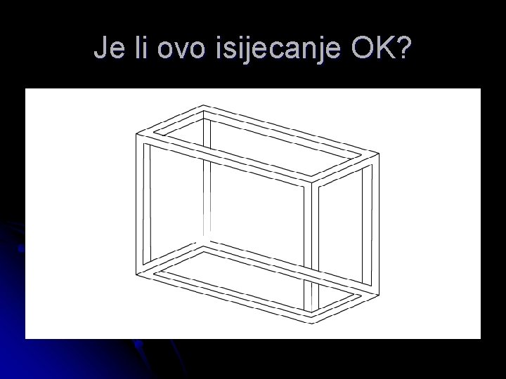 Je li ovo isijecanje OK? 