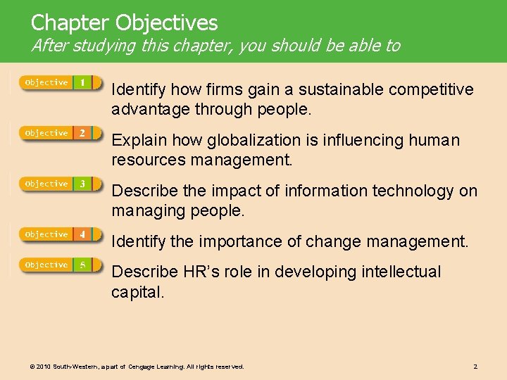 Chapter Objectives After studying this chapter, you should be able to Identify how firms