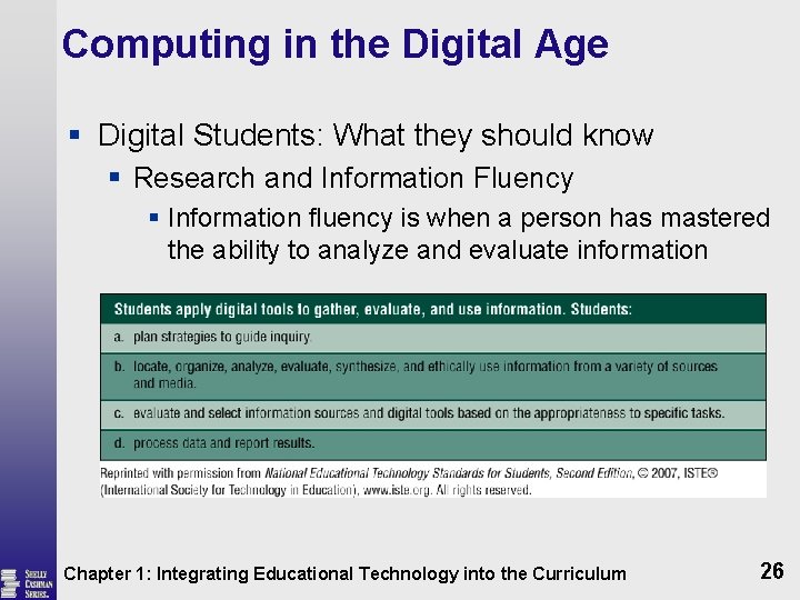 Computing in the Digital Age § Digital Students: What they should know § Research
