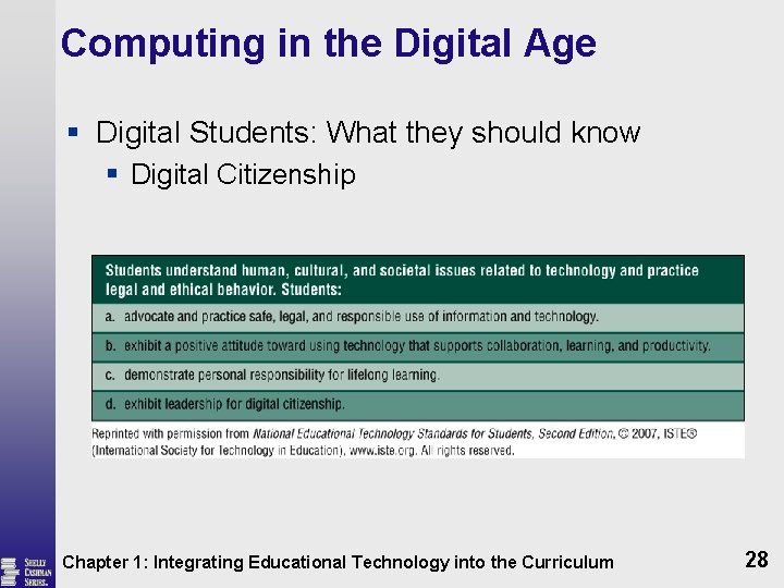 Computing in the Digital Age § Digital Students: What they should know § Digital