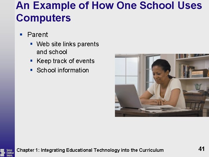 An Example of How One School Uses Computers § Parent § Web site links