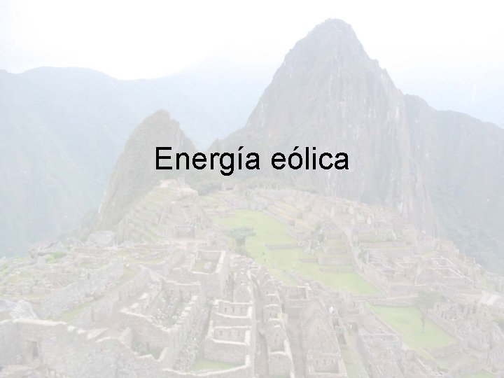 Energía eólica 