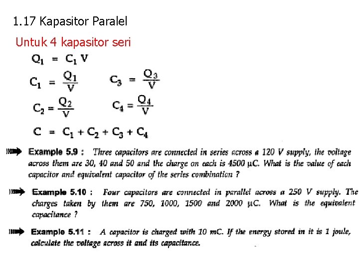 1. 17 Kapasitor Paralel Untuk 4 kapasitor seri 