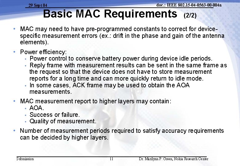 doc. : IEEE 802. 15 -04 -0563 -00 -004 a 29 Sept 04 Basic