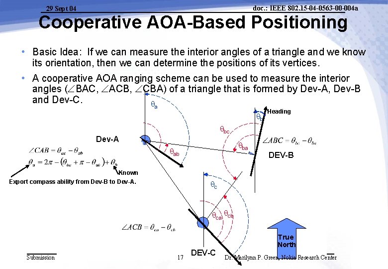 doc. : IEEE 802. 15 -04 -0563 -00 -004 a 29 Sept 04 Cooperative