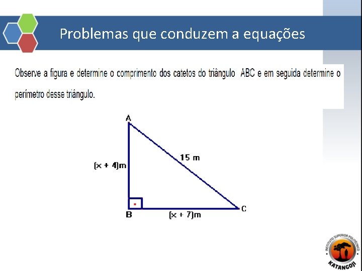 Problemas que conduzem a equações 