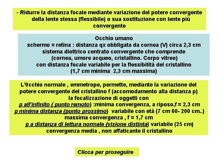 - Ridurre la distanza focale mediante variazione del potere convergente della lente stessa (flessibile)