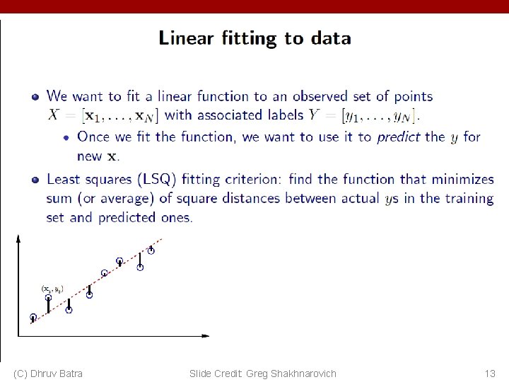 (C) Dhruv Batra Slide Credit: Greg Shakhnarovich 13 