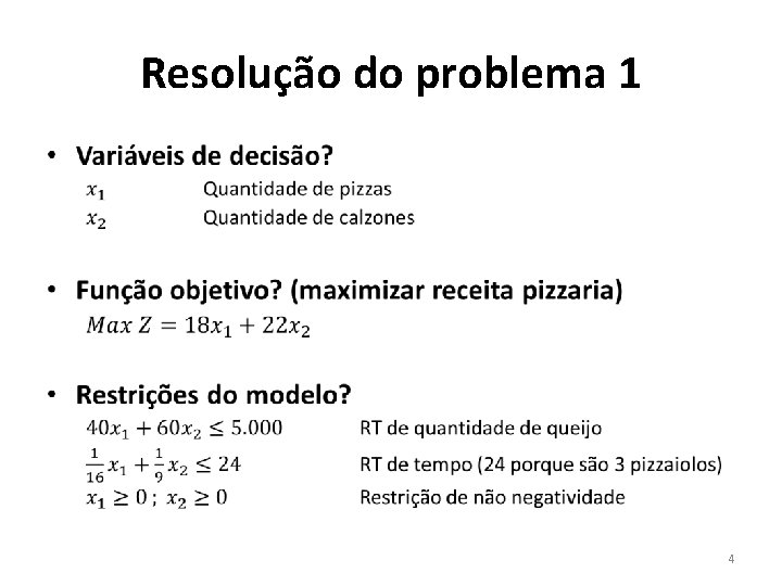 Resolução do problema 1 • 4 