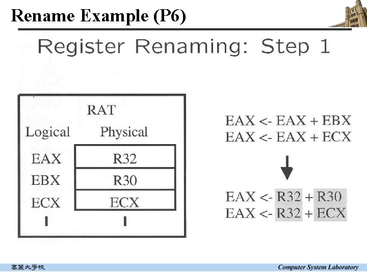 Rename Example (P 6) 