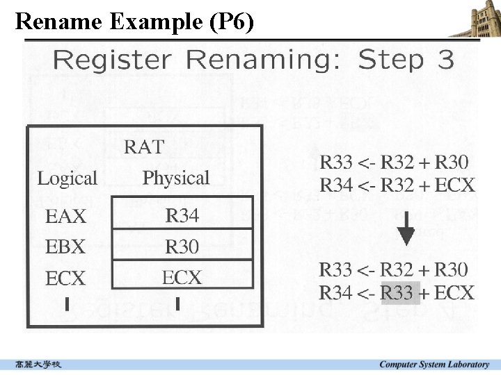 Rename Example (P 6) 