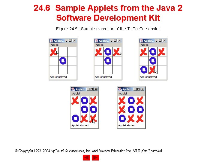 24. 6 Sample Applets from the Java 2 Software Development Kit Figure 24. 9