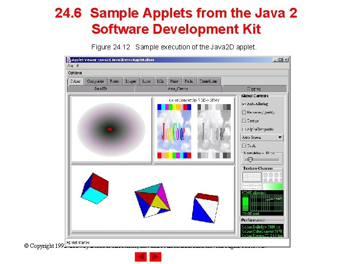 24. 6 Sample Applets from the Java 2 Software Development Kit Figure 24. 12