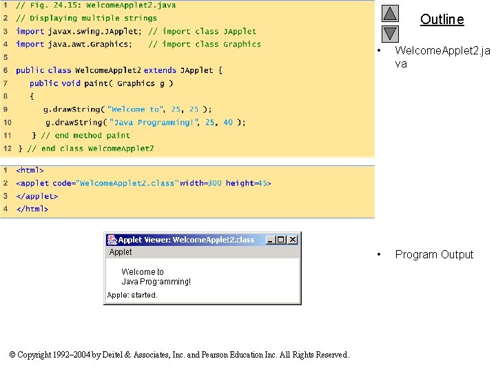 Outline © Copyright 1992– 2004 by Deitel & Associates, Inc. and Pearson Education Inc.