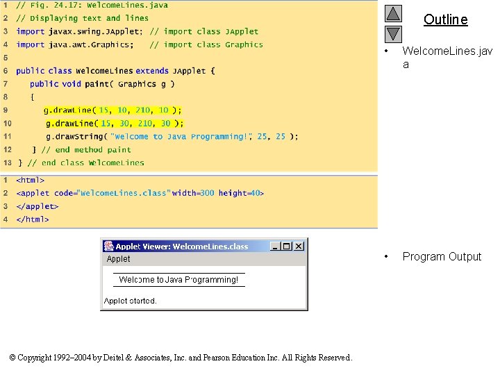 Outline © Copyright 1992– 2004 by Deitel & Associates, Inc. and Pearson Education Inc.