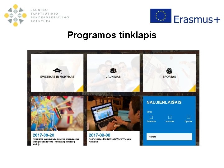 Programos tinklapis 