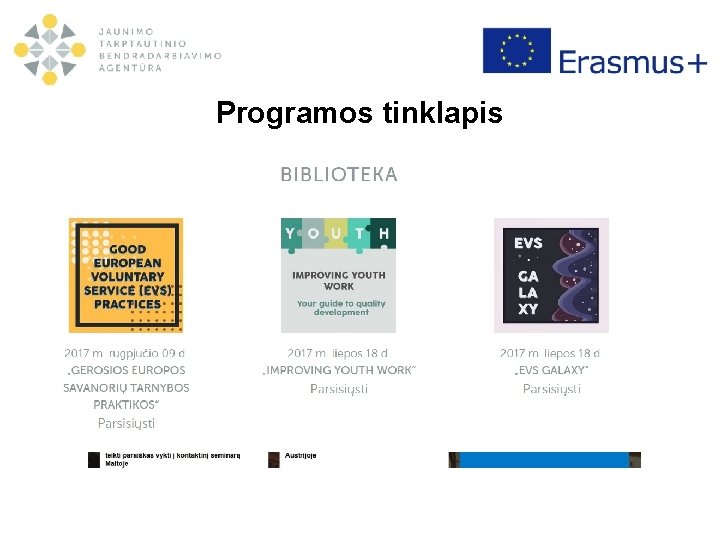 Programos tinklapis 