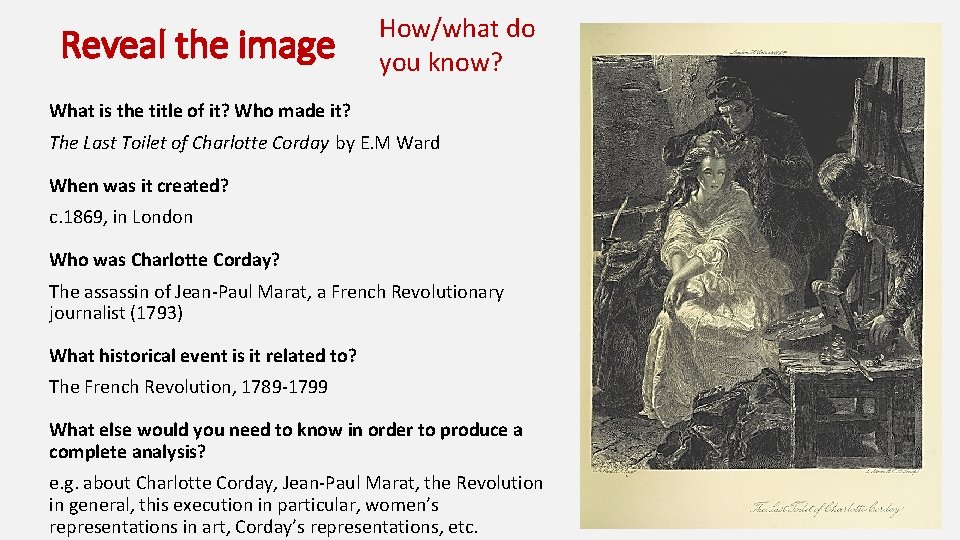 Reveal the image How/what do you know? What is the title of it? Who