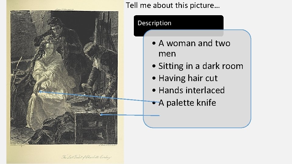 Tell me about this picture… Description • A woman and two men • Sitting