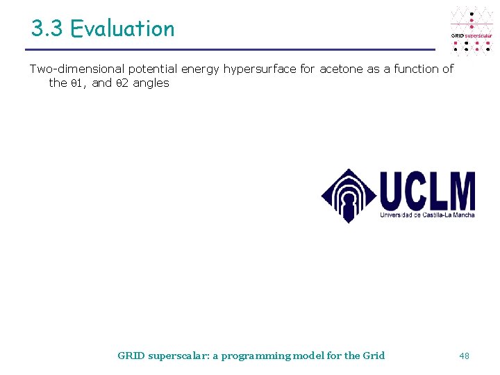 3. 3 Evaluation Two-dimensional potential energy hypersurface for acetone as a function of the