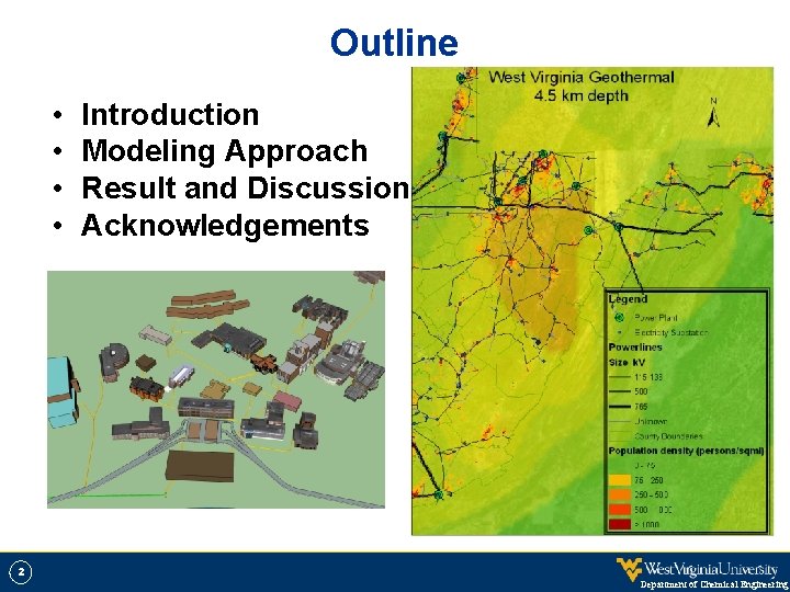 Outline • • 2 Introduction Modeling Approach Result and Discussion Acknowledgements Department of Chemical