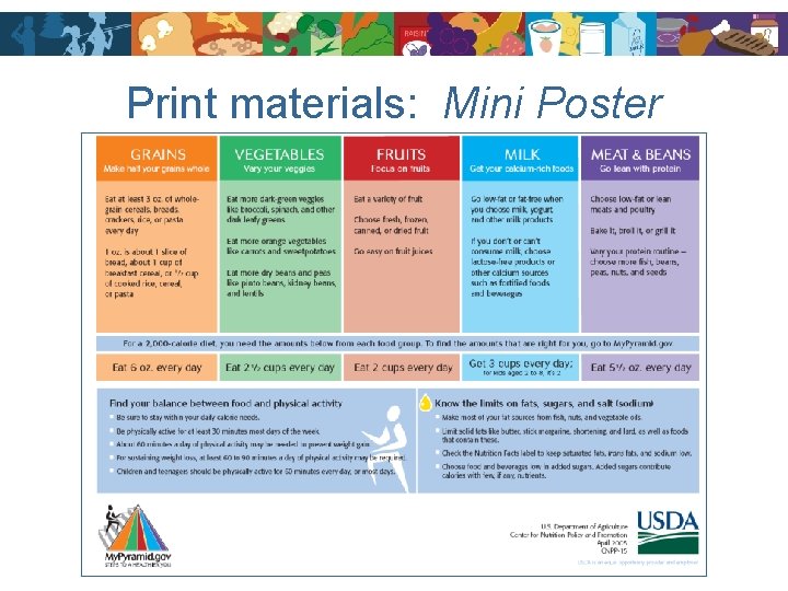 Print materials: Mini Poster 