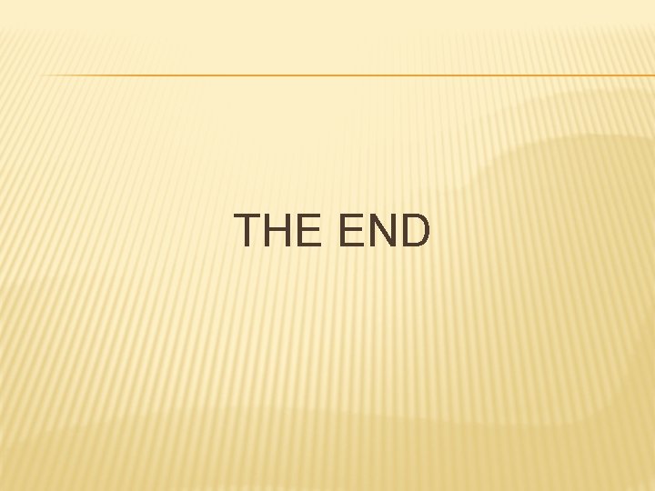 THE END 